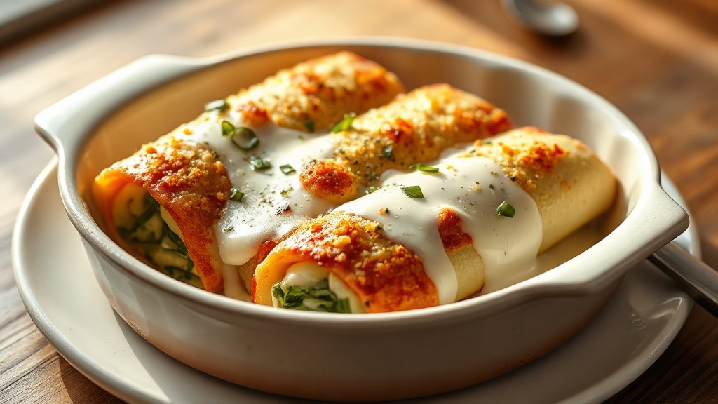 Canelones de verduras