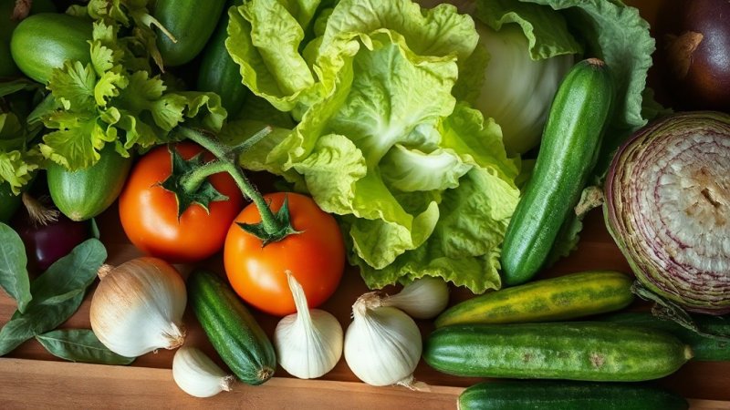 Ingredientes frescos de mercado y productores locales