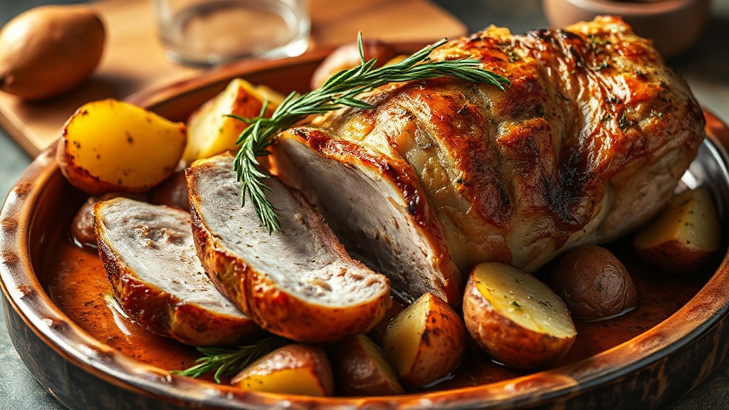 Lomo al horno con patatas